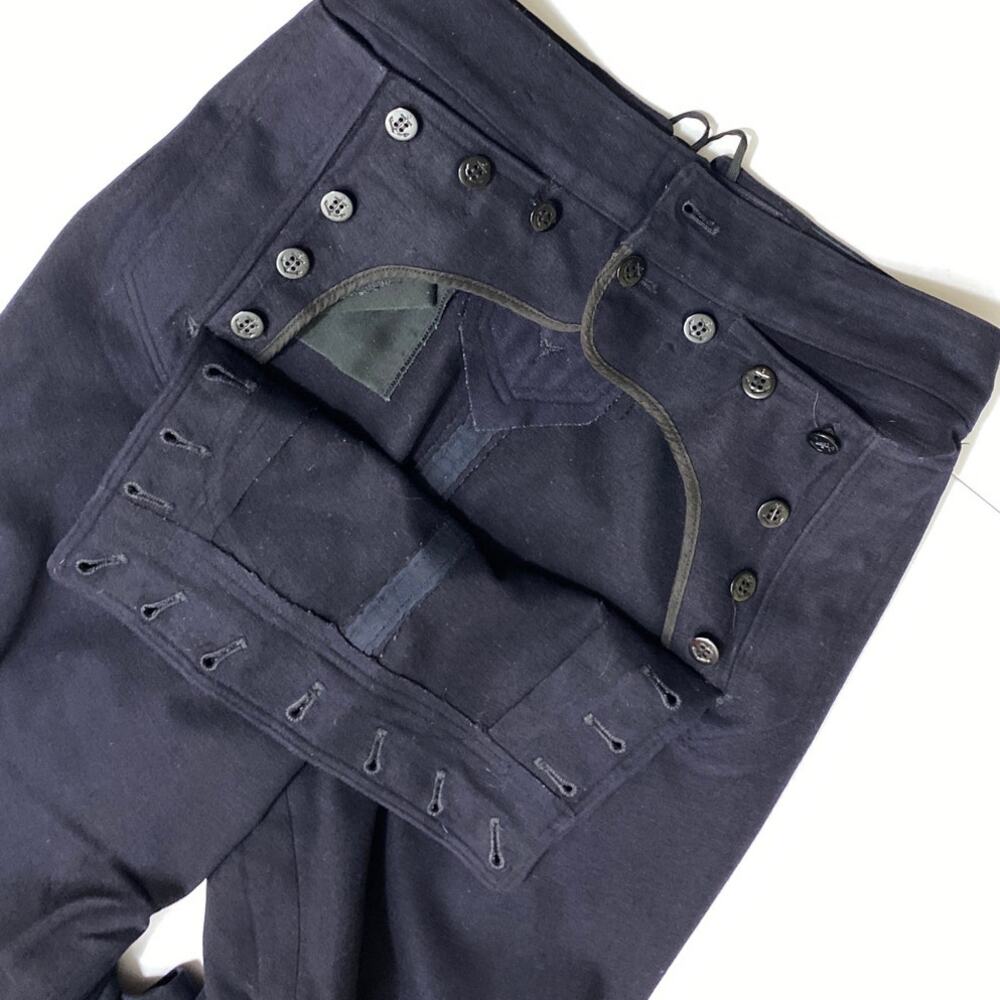 Vintage US Navy Sailor Wool Pants High Waist LONG 31